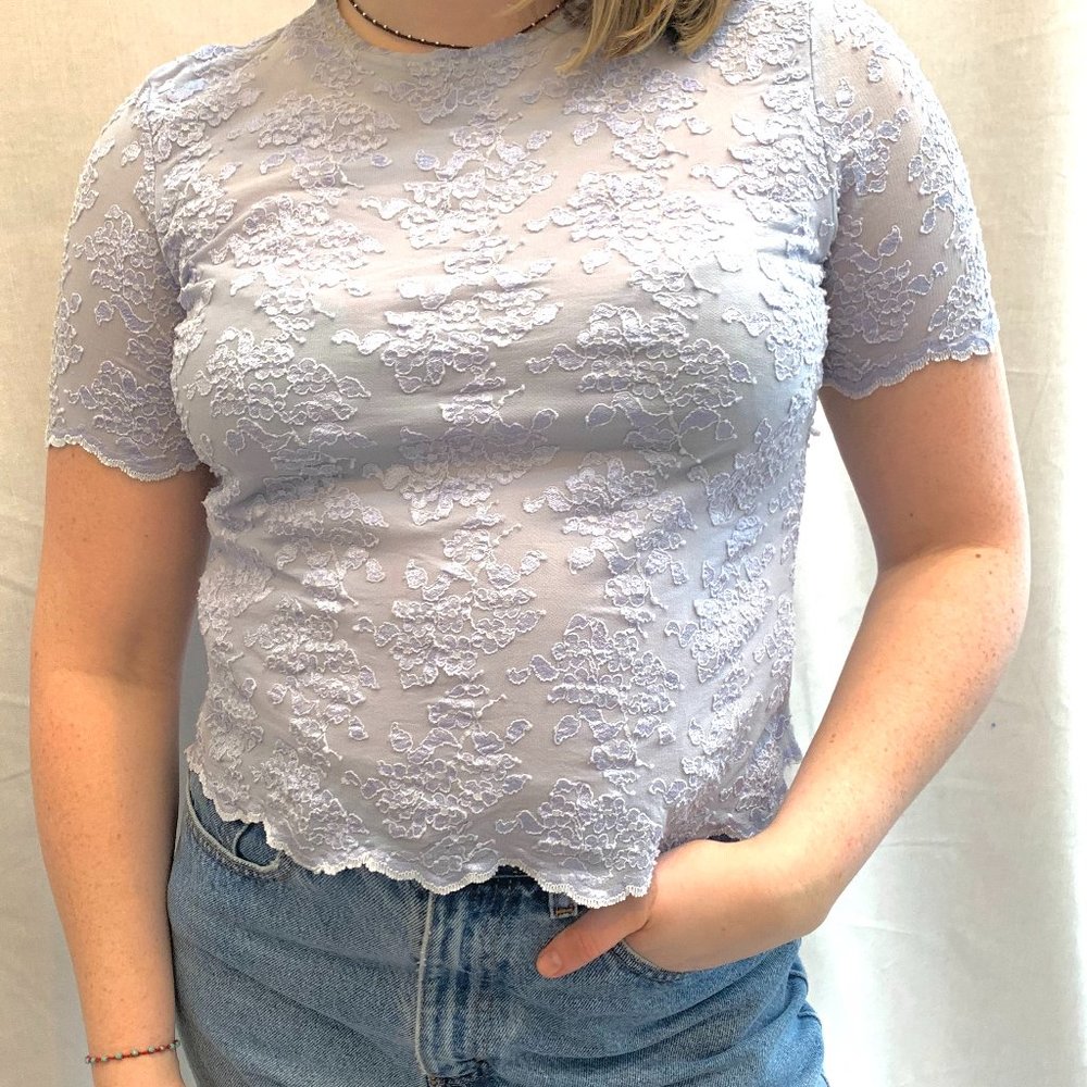 Sheer Purple Top